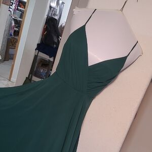 Celebrate It Green Spaghetti Strap Sundress for Prom